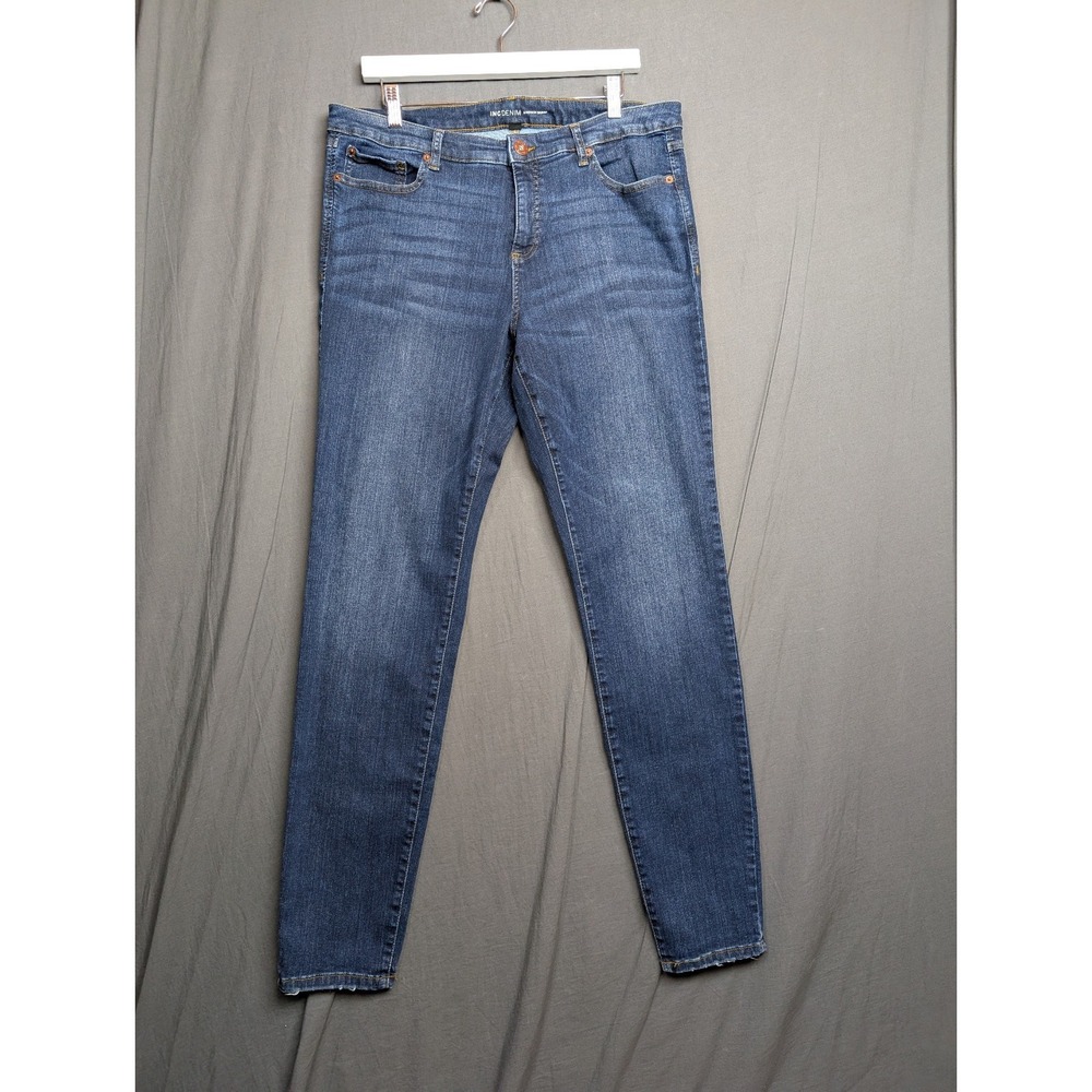 INC Denim Jeans Women's 16/33‎ L Maddison Skinny